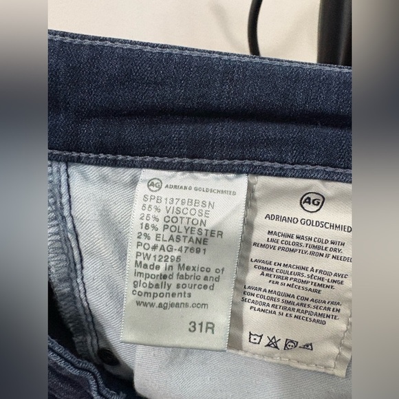 Adriano Goldschmied Dark Blue Denim Jeans The Farrah skinny. #007 - Picture 8 of 8